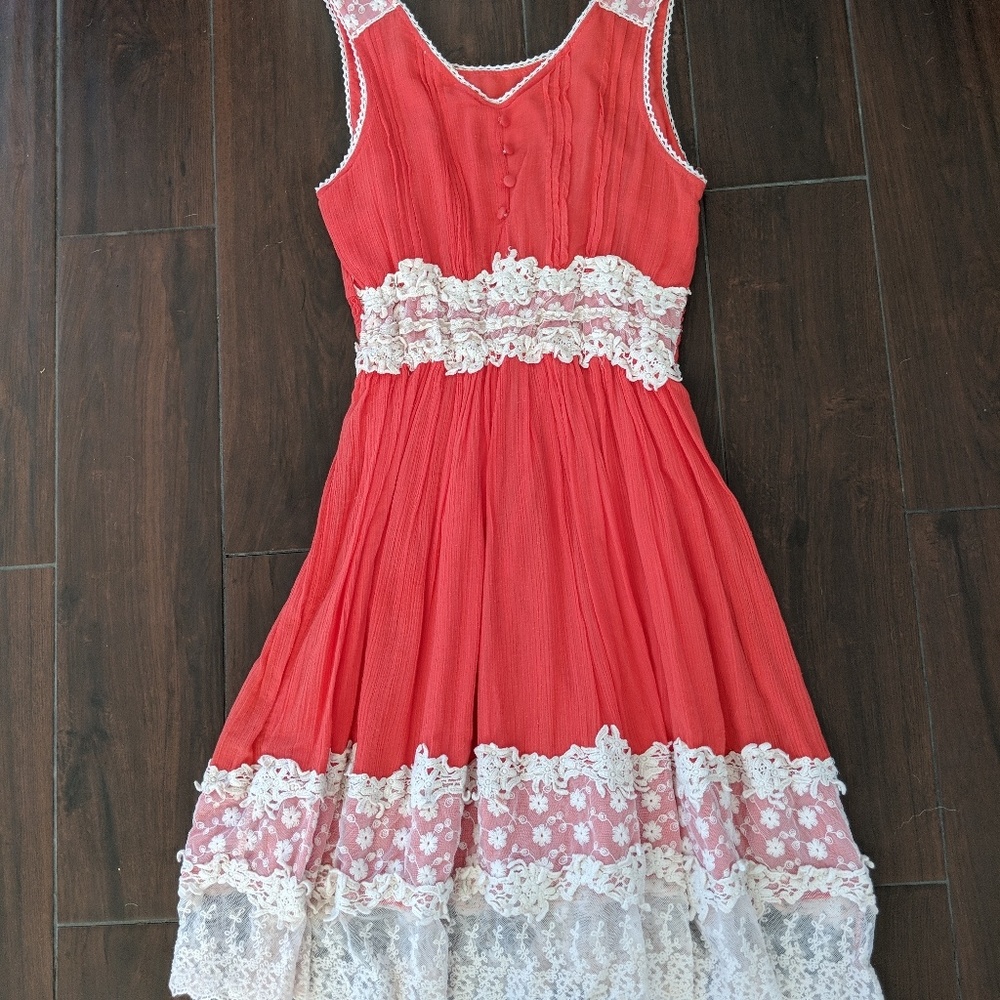 Lace Red Dress